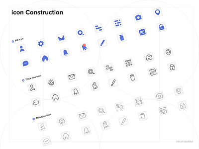 Icon Construction camera chat filled icon line location profile settings thik thinline