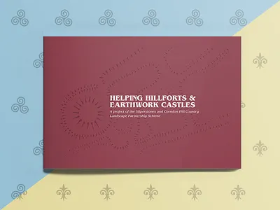Helping Hillforts and Earthwork Castles book cover book castle cover hillfort history iron age landscape maps norman plan typography
