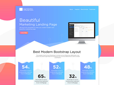 Landing Page interactive design landing page web page