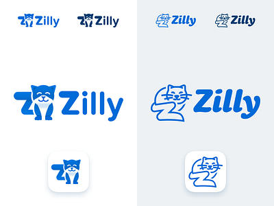 Zilly Logos app icon brand cat identity logo mark z