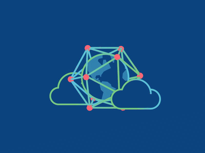 Dynamic Morphing animation binoculars earth flat design icon illustrations motion graphics
