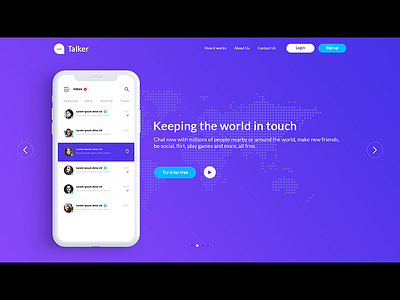 Daily UI Challenge app design landing page ui ux