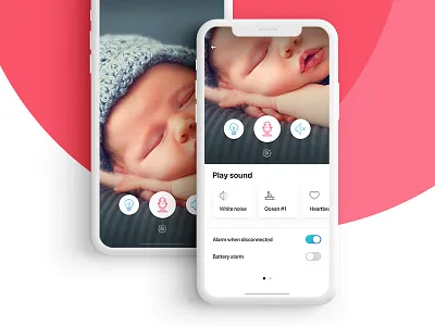 Babyphone apple baby babyphone camera child interface ios settings sound ui ux