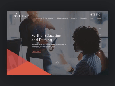 UI/UX Design and Development - KLM Empowered Website animation design interactive responsive ui ux website