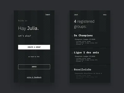 Bolão - home & groups list app bet mobile soccer