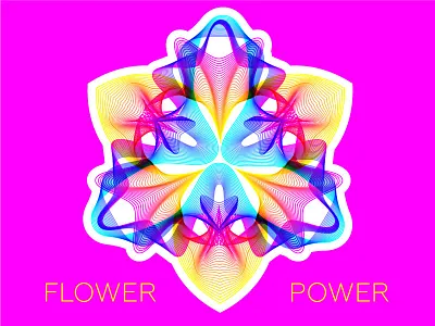 FLOWER POWER 02 blend fantastic fantasy floral flower flower power geometric jungle pattern pink tropical vector