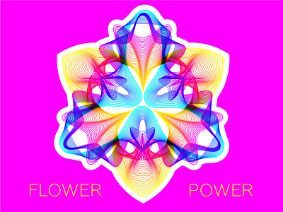 FLOWER POWER 02 blend fantastic fantasy floral flower flower power geometric jungle pattern pink tropical vector