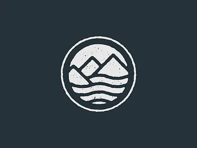 Simple outdoor badge adventure badge logo outdoor stamp texture