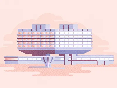 Koospol architecture brutalism concrete cssr czech czechoslovakia prague socialism vector vintage