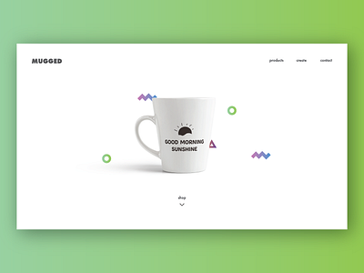 Ui Design Challenge 003 3 challenge good landing morning mug page ui web