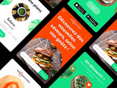 Food Blog · La Langue Vivante blog food foodie identity influencer logo paris restaurant ui ux webdesig website