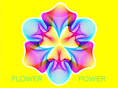 FLOWER POWER 01 blend fantastic fantasy floral flower flower power geometric jungle pattern tropical vector yellow