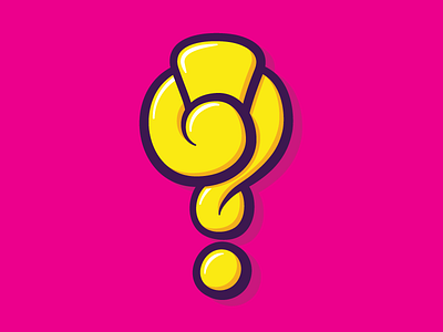 Pink Lemonade Interrobang curiosity interrobang lemonade lettering pink punctuation