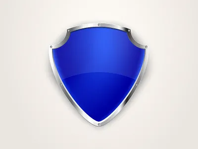 Shield icon adobe illustrator blue icon security shield vector