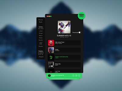 Spotify Homescreen spotify