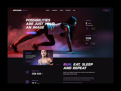 🏃‍♀️ Runner agency blog concept creativee poland theme ui ux visiontrust web website wordpress