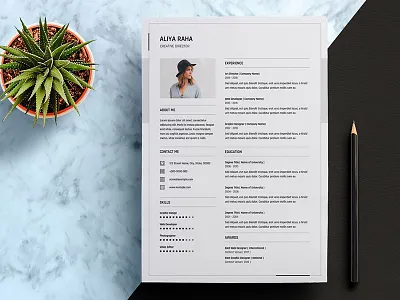 Clean Resume bio data blue clean cv job minimal ms word resume psd resume resume word resume