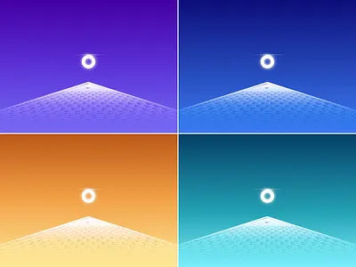 Regal 4 clean color geometric gradient illustration light minimal scale shadow simple sketch vector
