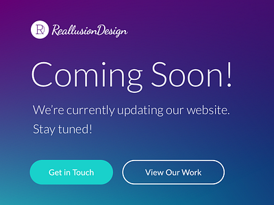 Coming Soon - Day 048 coming dailyui gradient page soon ui web website