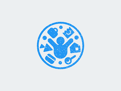 Lil Stamp Guy branding consumer illustration ink logo rubber stamp