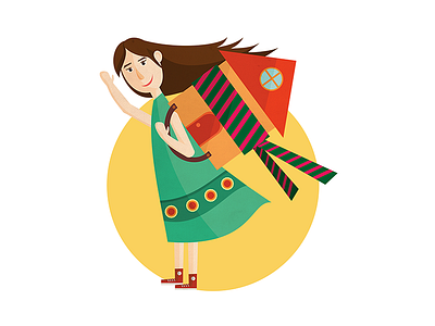 Fall in love with your home character design girl home house illustration illustrator realty