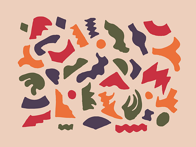 Shape Study colors matisse shapes wavy will bryant