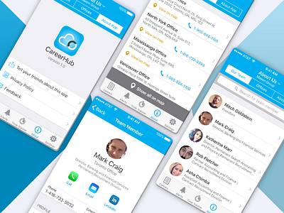 CareerHub About App about app dashboard design iphone mobile photoshop ui ux