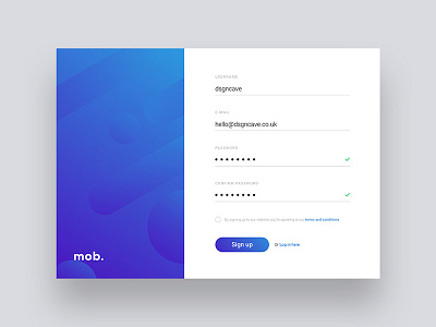 Daily UI - Sign Up ui ui design user experience ux web web design