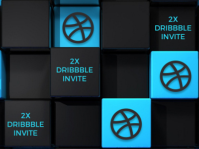 2x Dribbble Invite design