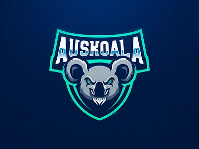 Auskoala auskoala esports gaming logo koala logo design logoinspiration sport logo