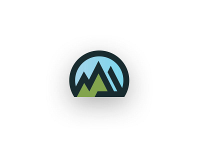 Financial icon branding financial icon logo mountains vector