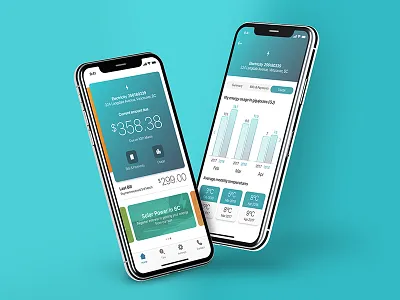 Energy Utility App app clean dashboard design digital ios iphone mobile product sketch ui ux
