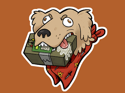 T Doggo cartoon csgo doggo games illustration photoshop sticker