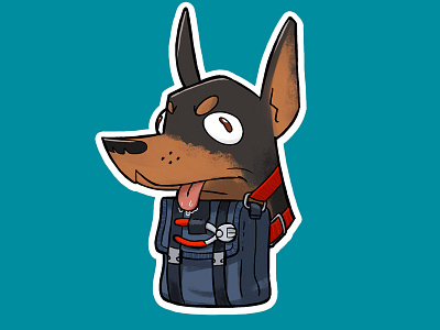 CT Doggo cartoon csgo doggo games illustration photoshop sticker