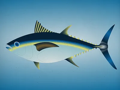 Endangered 13 Bigeyetuna 800 100dayproject 100endangeredspecies endangeredspecies illustration the100dayproject