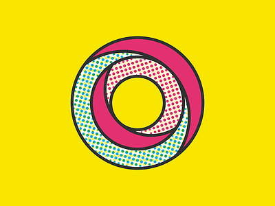 36 Days of Type - O 36 days of type dots halftone letter o simple symbol texture typography