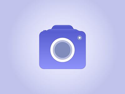 Camera Icon 2 black blue camera click icon photo photography ui ux