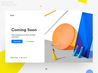 DailyUI Challenge #048 - Coming Soon app brand dailyui design graphic illustration ui ux web
