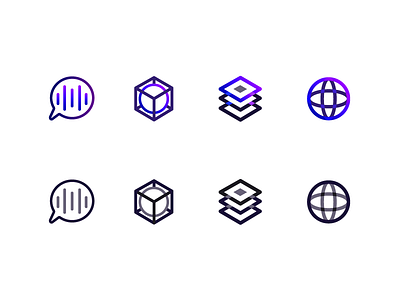 Service Icons global icon music services technology unique