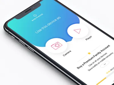 Babyphone home apple baby babyphone camera child interface ios settings sound ui ux