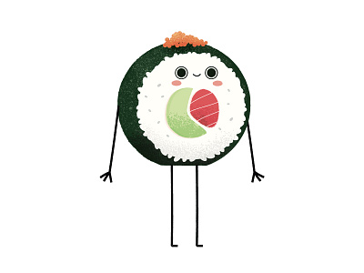 MAKI_character desigh characterdesign creativity food illo illustration illustrator sushi texture vector