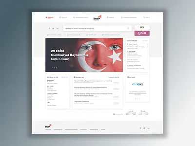 Intranet Dashboard #1 clean dashboard design enterprise intranet saas ui ux web
