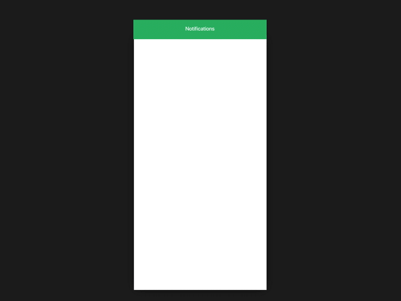 Notification - Motion Graphic @android @motion ios mobile ui ux