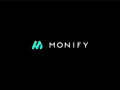 Monify article blog brand cash design flow identity logo m money
