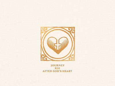 Icon Design - Journey 13 After God's Heart bible chapter faith god heart icon journey meaning new garden society vintage