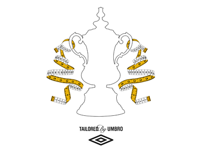 Tailored by Umbro branding football identity illustration soccer