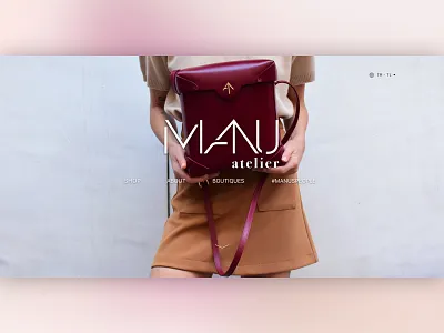 Manu 'Splash Screen bootstrap design e commerce handbag page responsive screen splash ui ux web
