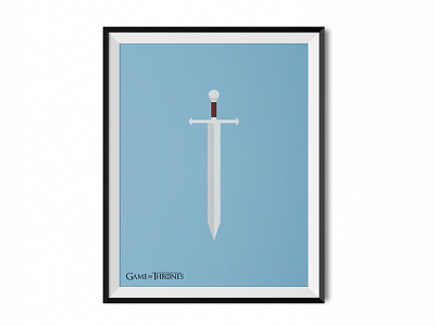 Game of Thrones | Minimalist poster #3 game of thrones got illustration minimalist ned stark poster sword tv show vector