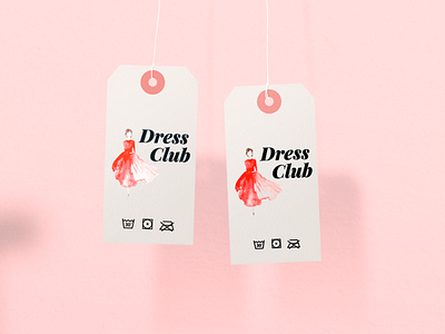 Dress Club dresses girl identidade visual logotipo type watercolor