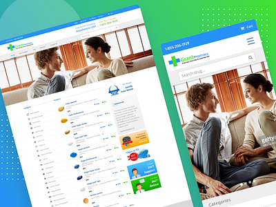 Redesign Grantpharmacy Website clean medical minimal pharmacy redesign website